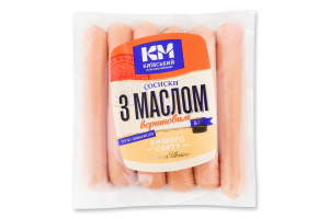 Сосиски З вершковим маслом Київський м'ясокомбінат в/с кг