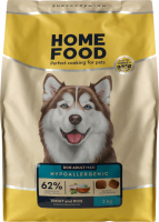 Корм д/дорослих собак великих пород Гіпоалергенний Форель з рисом сухий 3кг Home Food