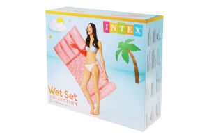 Матрац надувний вініл №58725 1.73мх89см Wet set collection Intex 1шт