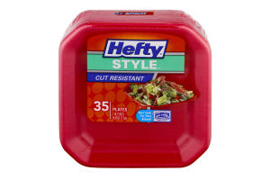 Hefty Style Cut Resistant Plates - 35 CT