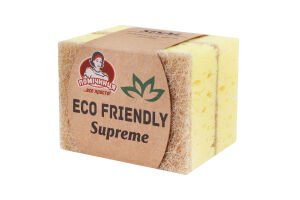 Губки для миття посуду Eco friendly Supreme Помічниця 2шт