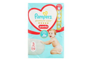 Трусики-подгузники детские одноразовые 6-11кг Premium Care Pampers 70шт