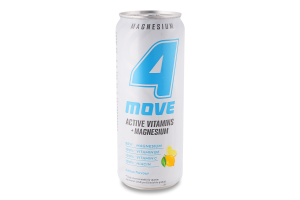 Напій безалкогольний газований зі смаком грейпфрута та лайма Magnesium + Vitamin B6 Activevitamin 4Move з/б 330мл