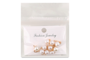 Сережки-гвіздки жовтий метал з камінцями та штучними перлами в асортименті ZBYK250513181