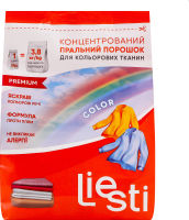Порошок стиральный концентрированный для цветных тканей Color Premium Liesti 1кг