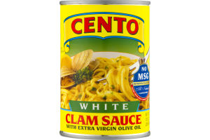 Cento White Clam Sauce with Extra Virgin Olive Oil