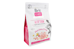 Корм сухой для котят Fresh Chicken&Turkey Kitten Care Brit м/у 2кг