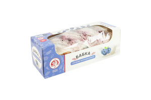 Булочка со сливочно-черничным вкусом Бабка Мамин хліб к/у 360г