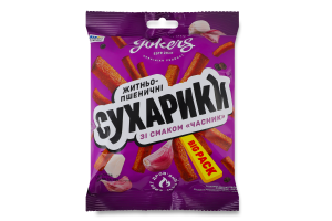 Сухарики ржано-пшеничные Чеснок Big pack Jokers м/у 100г