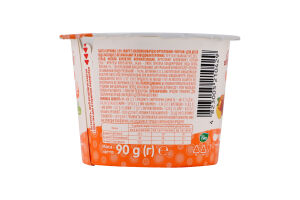 Паста творожная 3.9% для детей от 6мес с наполнителем фруктовым Персик Яготинське для дітей ст 90г