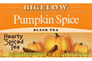 Bigelow Pumpkin Spice Black Tea - 18 CT