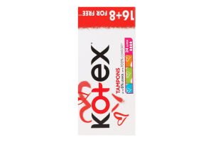 Тампон Kotex Ultra Sorb Silky Cover super 16шт