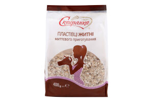 Пластівці Сквирянка житні миттєвого приготування 400г х24