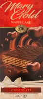 Торт вафельний Mary Gold Шоколадний 220г Бісквіт-шоколад