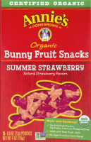 Annie's Homegrown Organic Bunny Fruit Snacks Summer Strawberry - 5 CT