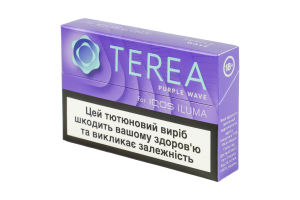 Изделие табакосодержащее для электрического нагревания с фильтром Terea Purple wave 20шт