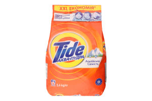 Средство моющее синтетическое порошкообразное Альпийская свежесть Аква-Пудра Tide 5.4кг