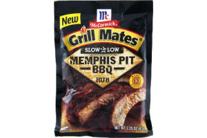 McCormick Grill Mates Slow & Low Memphis Pit BBQ Rub