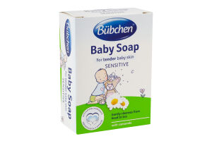 Мило для дітей від народження з екстрактом ромашки Sensitive Bubchen 125г