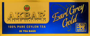 Чай черный цейлонский с бергамотом Earl Grey Gold Akbar к/у 25х2г