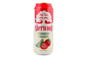 Пиво специальное 0.5л 4.5% Strawberry margarita Sherwood ж/б