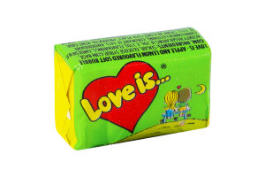 Гумка жувальна зі смаком яблука та лимону Love is... м/у 4.2г