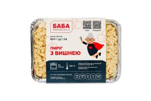 Пирог с вишней Баба Peredala лоток 800г