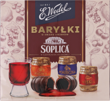 Конфеты шоколадные бочонки со вкусом ликера Soplica E.Wedel к/у 200г