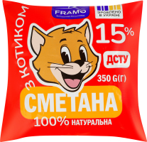 Сметана 15% Framo м/у 350г