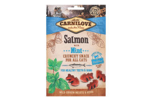Ласощі для котів Salmon with Mint Carnilove д/п 200г