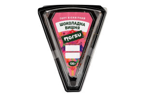 Торт бісквітний Шоколадна вишня 130г Norsu