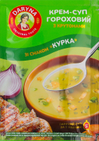 Крем-суп гороховый с крутонами Курица Daryna м/у 18г