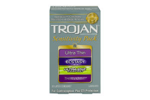 Trojan Premium Latex Condoms Sensitivity Pack - 10 CT
