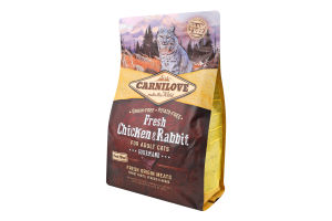 Корм д/котів Фреш з куркою та кроликом сухий 2кг Карнілав