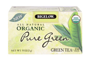 Bigelow All Natural Organic Pure Green Tea Bags