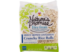 Nature's Promise Crunchy Rice Rolls Sweet Honey Cinnamon