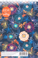 Блокнот А6 96аркушів верхня спіраль Тетрада