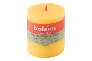 Свеча желтая 8х6.8см №103668780309 Bolsius 1шт