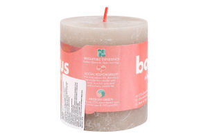 Свеча серая 8х6.8см №103668780321 Bolsius 1шт