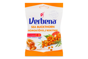 Цукерки м'які з обліпихи з вітамінами Verbena м/у 60г