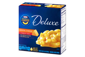 Kraft Macaroni & Cheese Dinner Deluxe Original Cheddar Family Size