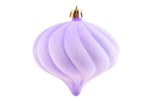 Прикраса ялинкова Куля Зефір Оксамит 100мм 31694