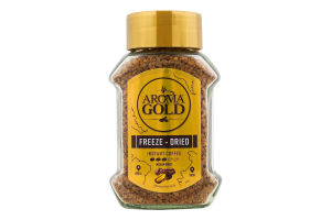 Кофе натуральный растворимый сублимированный Aroma Gold с/б 95г