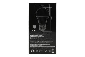 Лампа тепле світло A60 12W E27 3000K LED Winix 1шт
