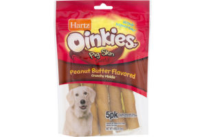 Hartz Oinkies Pig Skin Twists Stuffed with Peanut Butter - 5 PK
