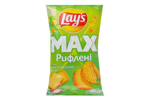 Чипси картопляні Королівський сир Рифлені Max Lay's м/у 95г