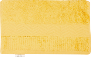Рушник жовтий махровий зеро твіст з бордюром 40*70см 600г/м2 ГМ Текстайл