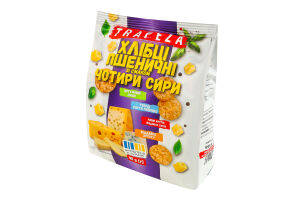 Мини-хлебцы пшеничные Четыре сыра Trapeza 90г