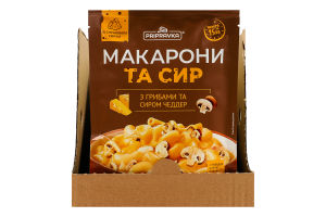 Макарони з грибами та сиром Чедер Pripravka д/п 150г
