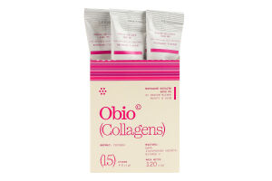 Добавка диетическая коллаген со вкусом малины с подсластителем Beauty&Glow Obio 8г
